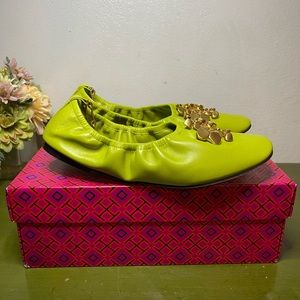 Tory Burch Brutalist Anklet Ballet Flat